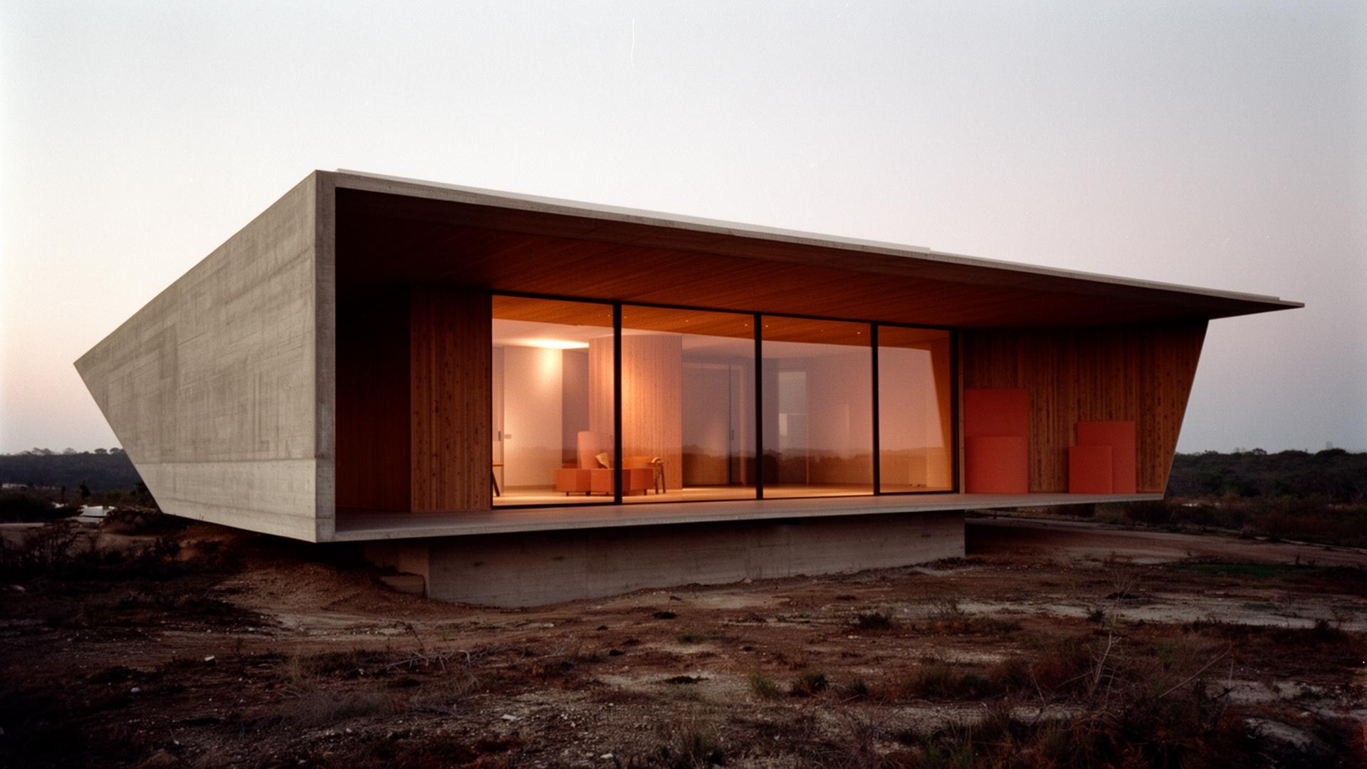 DesignFlo interior residence at dusk